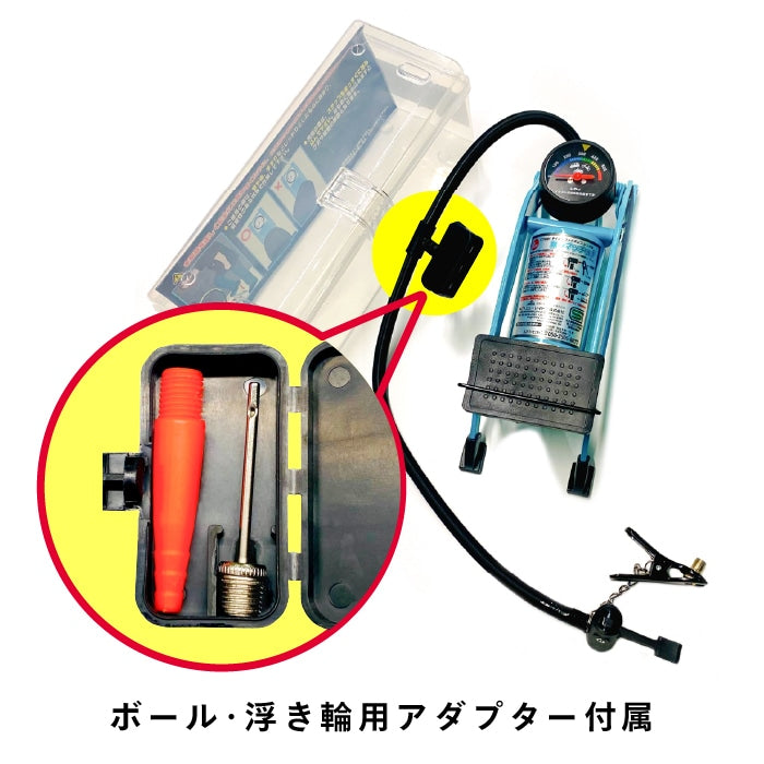 英式/米式バルブ対応 フットポンプシングル 踏みマッチョ(圧力ゲージ付き) その他アクセサリー 2_000000000643