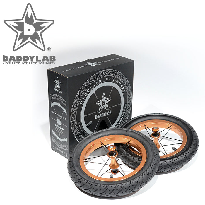 【12インチ用】DADDYLAB HEX-WHEEL+タイヤセット(2本セット)