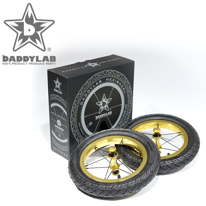 【12インチ用】DADDYLAB HEX-WHEEL+タイヤセット(2本セット)