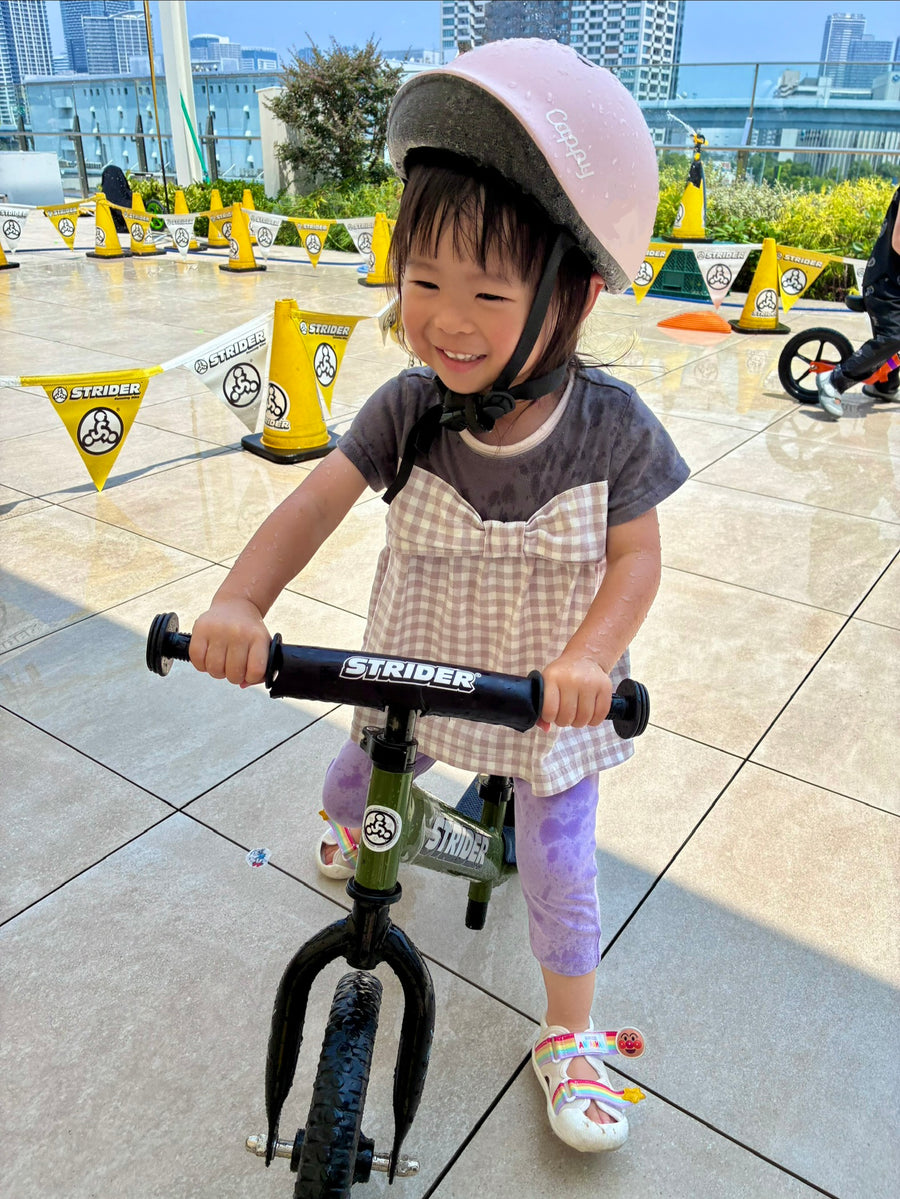 ストライダーと一緒なら苦手な水も楽しい！