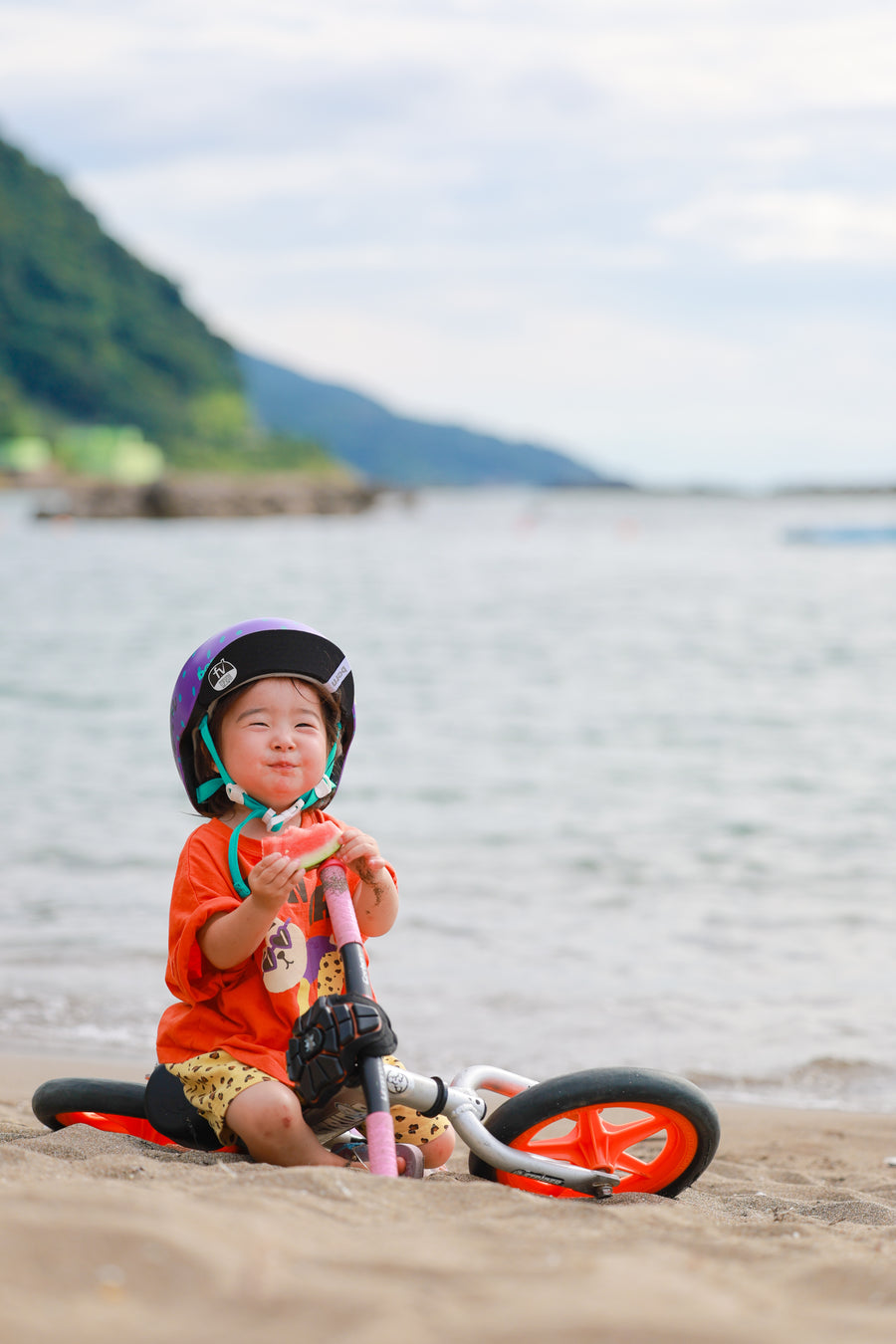 夏はストライダーとスイカ