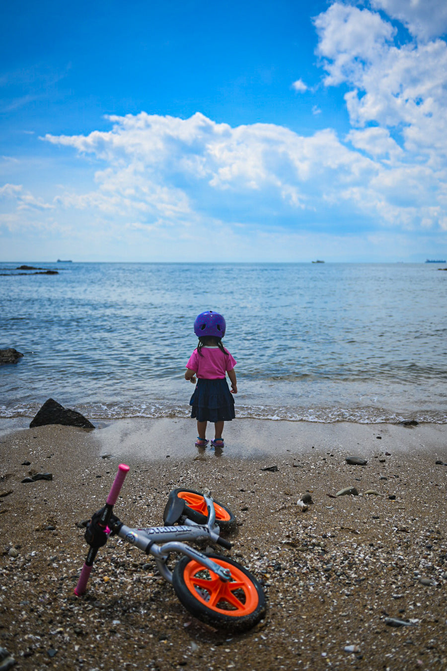 海の向こうまでストライダーで行けるかな