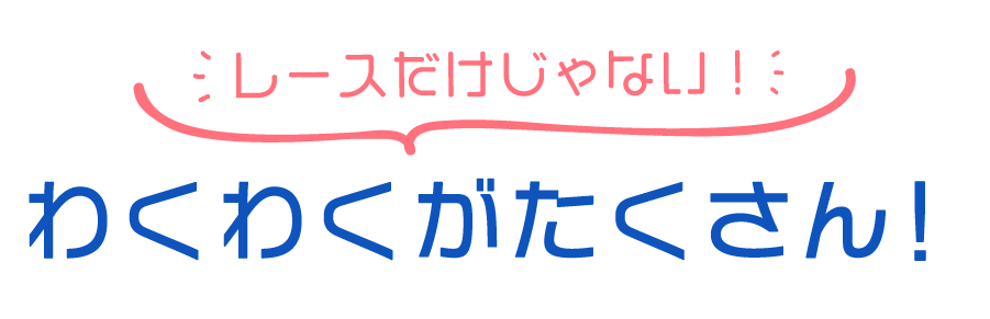 レースだけじゃないわくがたくさん